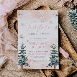 Um Pequeno Floco De Neve Está A Caminho Do Convite