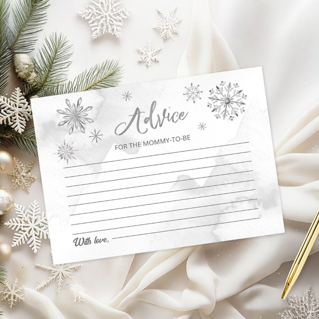 Um pequeno floco de neve no caminho Chá de fraldas (Criador carregado)