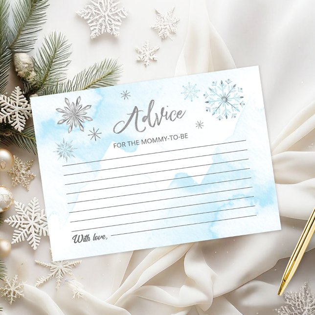 Um pequeno floco de neve no caminho Chá de fraldas (Criador carregado)