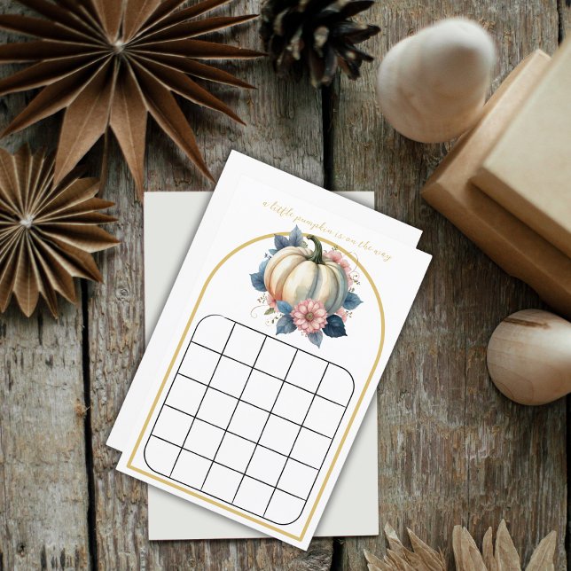 Um Pequeno Jogo De Bingo Floral De Outono De outon (Criador carregado)