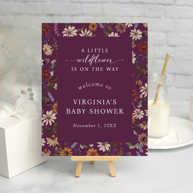 Um pequeno Poster para bebê de flor selvagem (A Little Wildflower Baby Poster
)