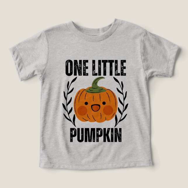 Um pequeno primeiro aniversario de abóbora (Design frontal)