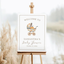 Um pequeno sinal de boas-vindas ao Chá de fraldas