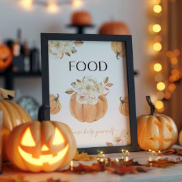 Um Pequeno Sinal De Chá de fraldas De Abóbora