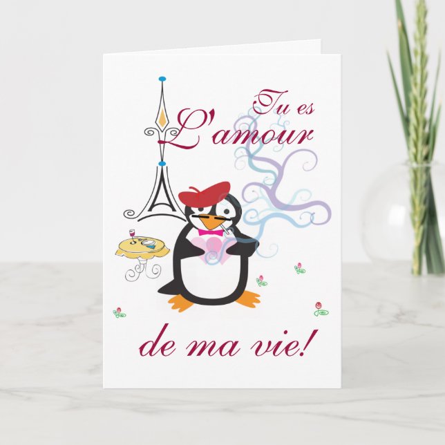 Um Pinguim Em Cartão De Paris (Frente)