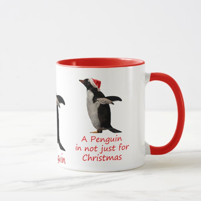 Um pinguim não é só para a caneca de Natal (Direita)