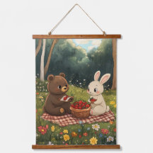 Um piquenique berry doce no campo