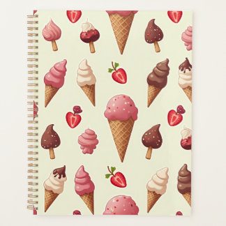 Um planejador com um design rico