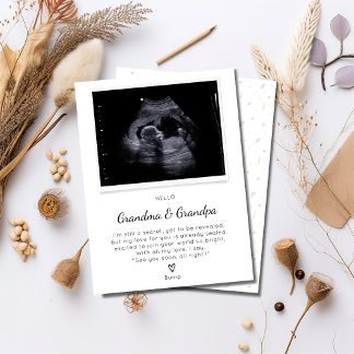 Um poema do bebê para o futuro da vovó e do vovô