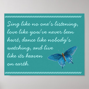 Um poster da canção