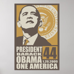 Um poster da inauguração de América
