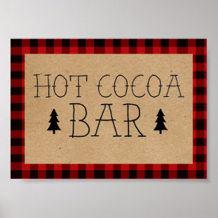 Um Poster de Bar quente de cacau