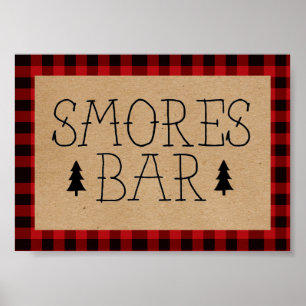 Um Poster de Barra de Smores do Ursinho