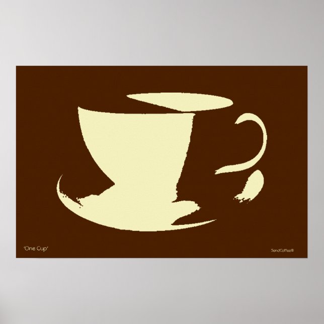 Um poster de café (Frente)