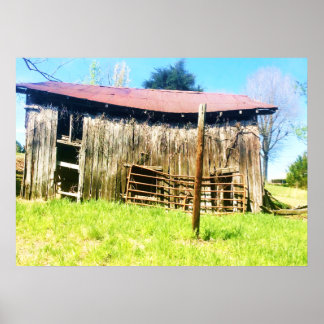 Um Poster de celeiro rústico de 100 anos