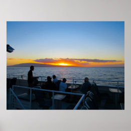 Um poster de cruzeiro janto Maui