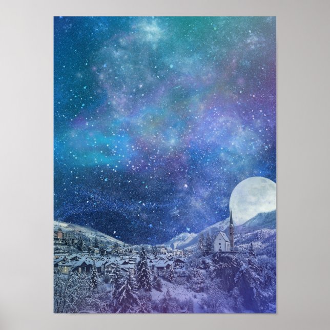 Um Poster de inverno limpo (Frente)