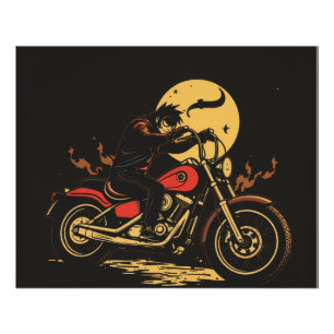 um pôster de moto