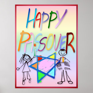 Um Poster de Passover muito colorido