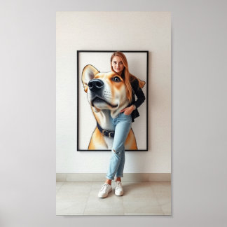 Um poster para amantes de cachorros Melhor Amigo