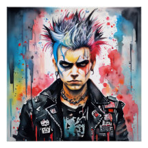 Um pôster punk