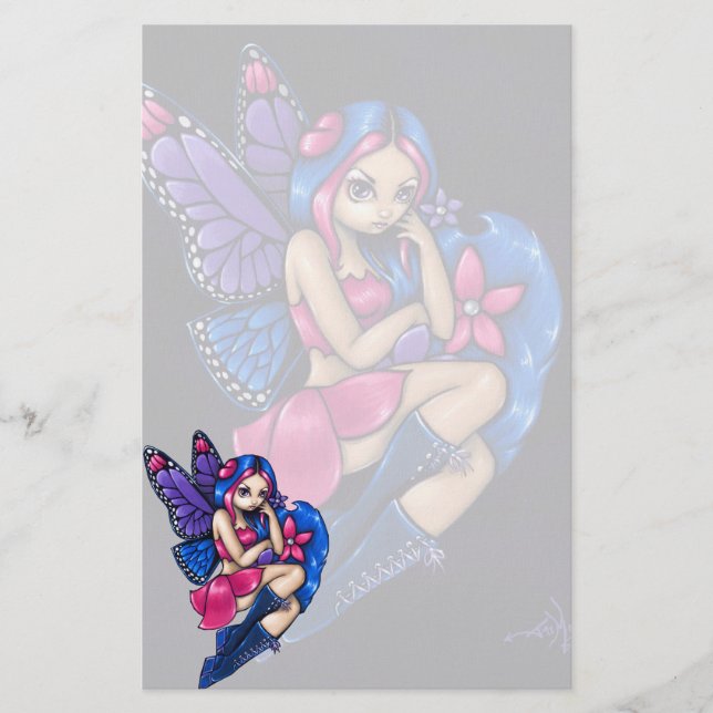 "Um pouco" artigos de papelaria tímidos (Frente)