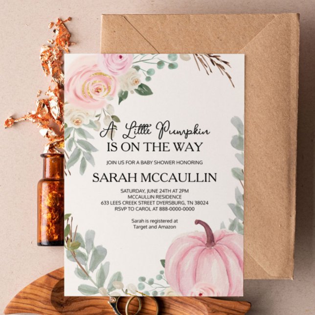 Um Pouco De Abóbora Está A Caminho Do Convite Ao C (Criador carregado)