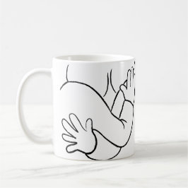 Um pouco de empatia Uma caneca de café branca clás