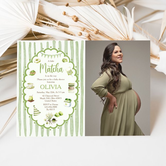 Um Pouco de Matcha está a Caminho Convite de Chá d (Criador carregado)