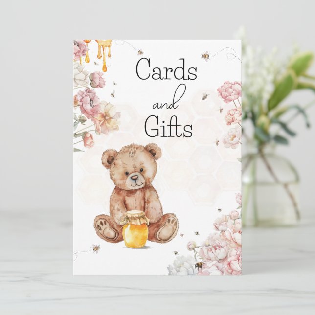 Um pouco de mel está no caminho Cartões e Presente (Em pé/Frente)