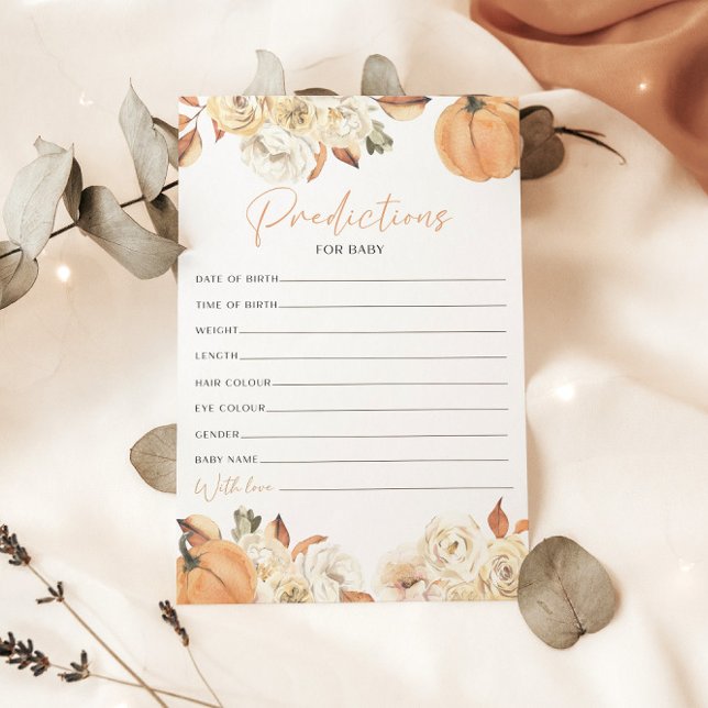 Um Pouco De Pumpkin Predições Para O Cartão De Jog (Criador carregado)