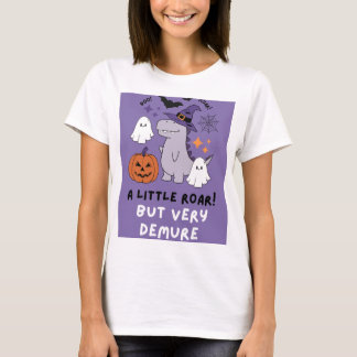 Um pouco de rugido, mas muito negro, camiseta femi