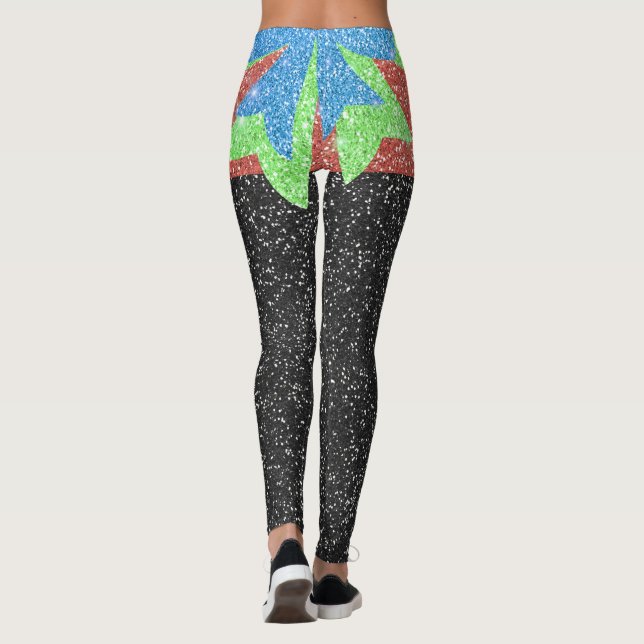 Um Pouco Mais Leggings De Moda De Pop (Verso)