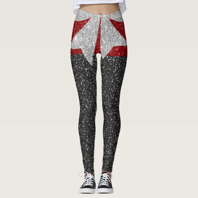 Um Pouco Mais Leggings De Moda De Pop (Frente)