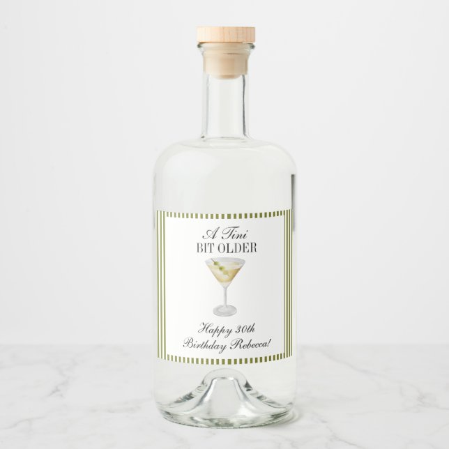Um Pouco Mais Velha Martini Aniversário (Frente)