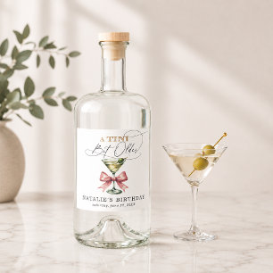 Um pouco mais velha Martini Laço Rosa Aniversário