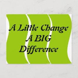 Um Pouco Mude Um Cartão Postal De Grande Diferença