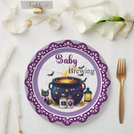 Um Prato de Papel A Baby's Brewing