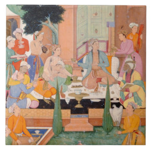 Um príncipe e os companheiros tomam rafrescamento