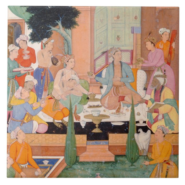 Um príncipe e os companheiros tomam rafrescamentos (Frente)