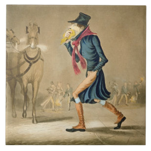 Um puro-sangue novembro & detalhe de Londres,