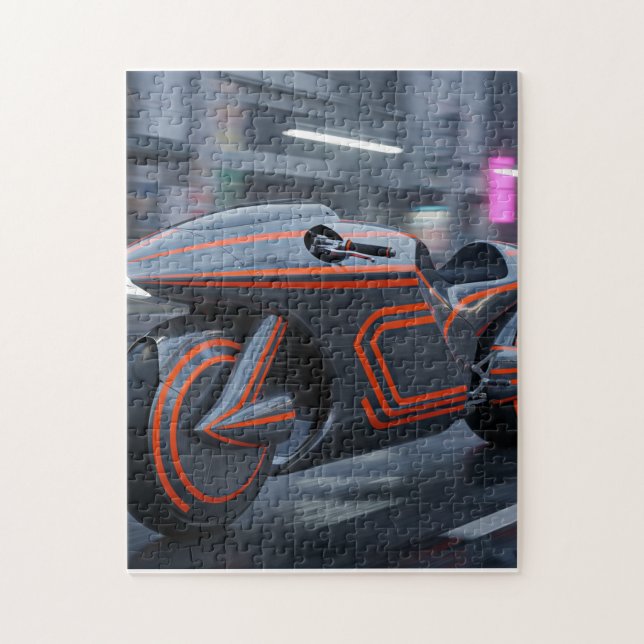 Um quebra-cabeça de carro (Vertical)