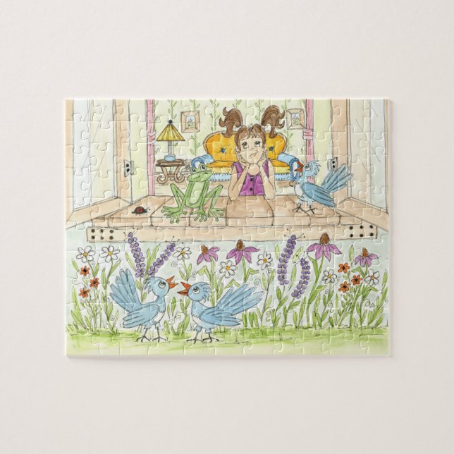 Um Quebra-cabeça de Jigsera do Dia do Sol (Horizontal)