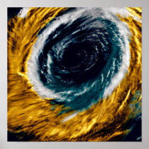 Um redemoinho de Poster Dourado