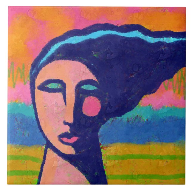 Um retrato digital de Abstrato do Dia Vento de uma (Frente)