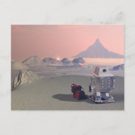 Um robô e seu cartão postal do cão 2