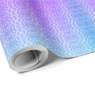 Um rolo vibrante de papel de embrulho desenrolado
