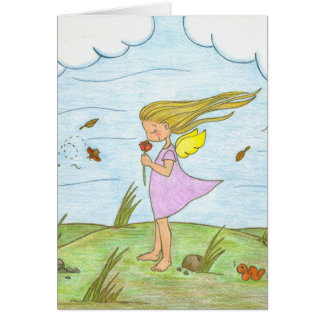 Um rosa para Danielle, cartão vazio