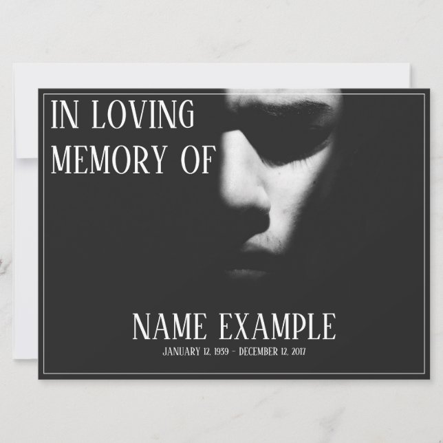 Um rosto dormindo em meia sombra (Frente)