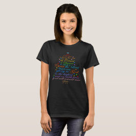 Um Salvador é Nasci Luke 2-11 Camisas de Árvore de